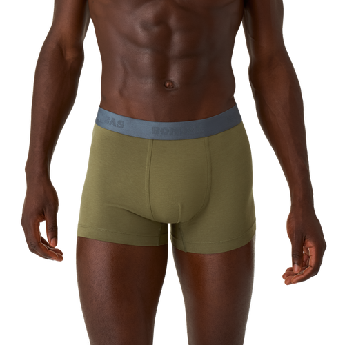 Men's Cotton Modal Blend Trunk - OLIVE MOSS / PEBBLE WAISTBAND MO1 [8472]