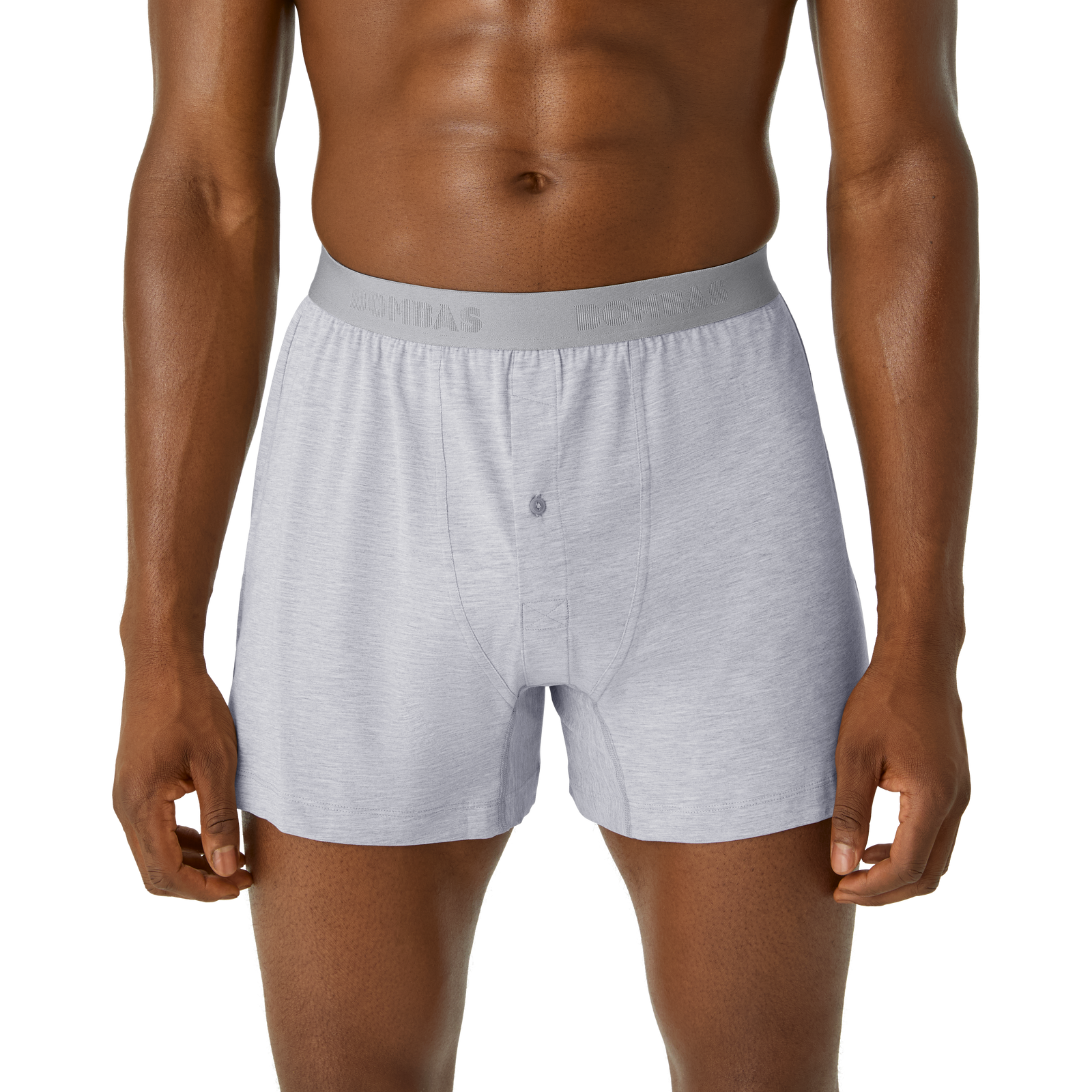Cotton Modal Blend Boxer - Medium Heather Grey MO1 [8473]