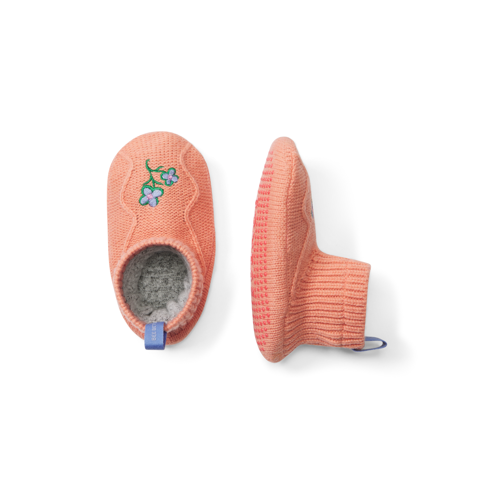 Toddler Gripper Slipper - Guava L [8534] Front + Slide