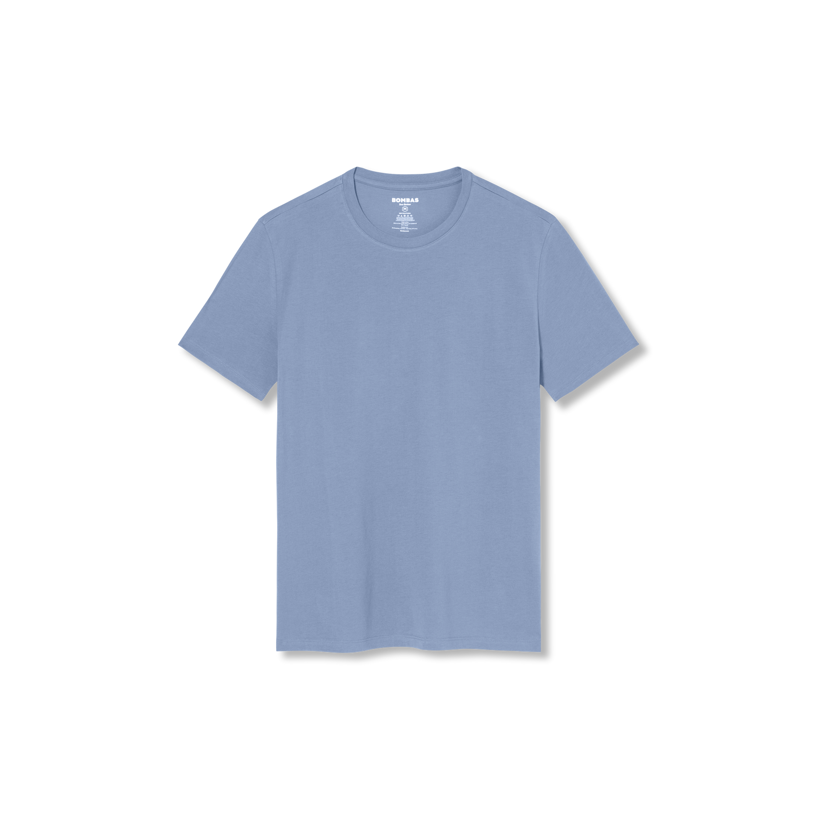 Men's Classic Fit Pima Cotton Crew Neck T-Shirt - Blue Smoke L [8525]