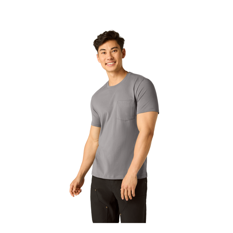 Men's Pima Cotton Pocket Crew Neck T-Shirt - Classic Studio Layer