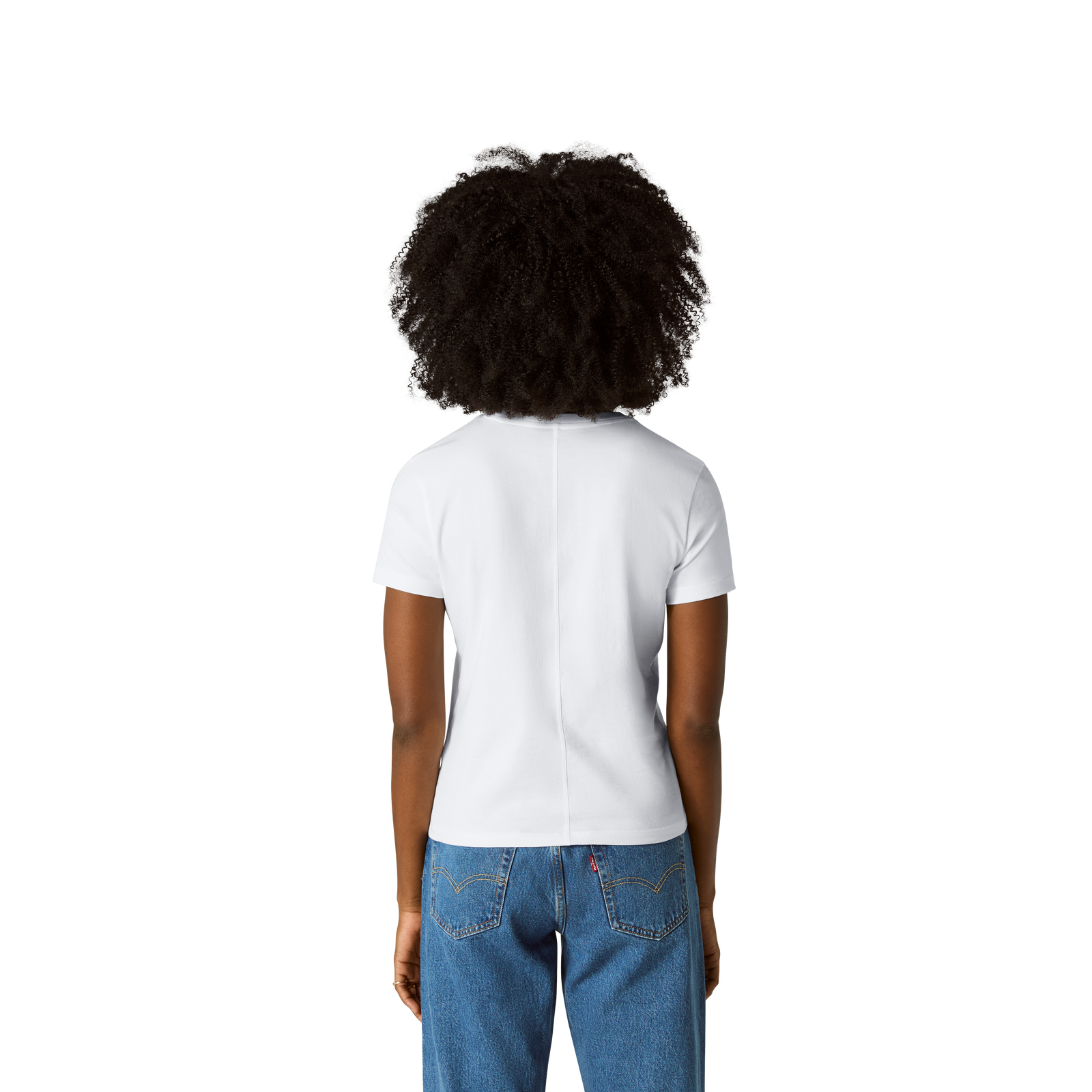 Pima Cotton Slim Crew Neck T-Shirt - White WO3 [8528]