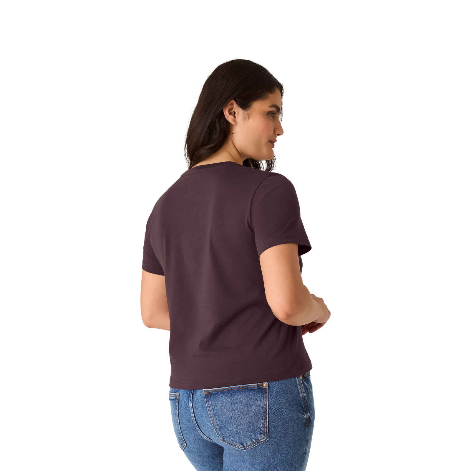 Women's Pima Cotton Crew Neck T-Shirt - All Spice WO2 [8530]