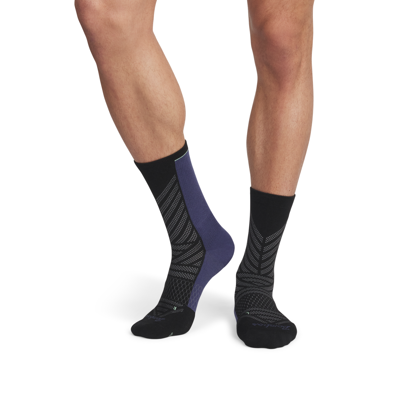 Running Half Calf Socks - Black MO1 [8571]