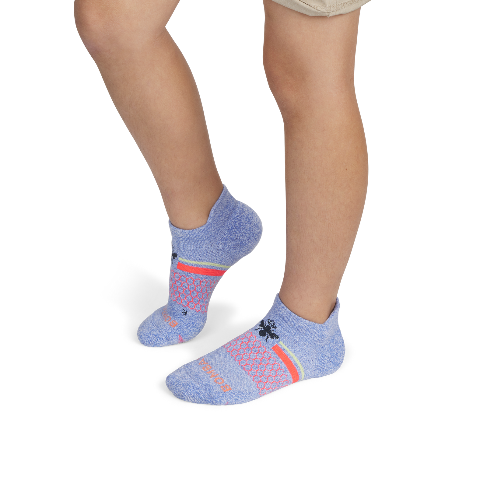 Youth All-Purpose Performance Ankle Socks - Perisky Neon Red YO1 [8573]
