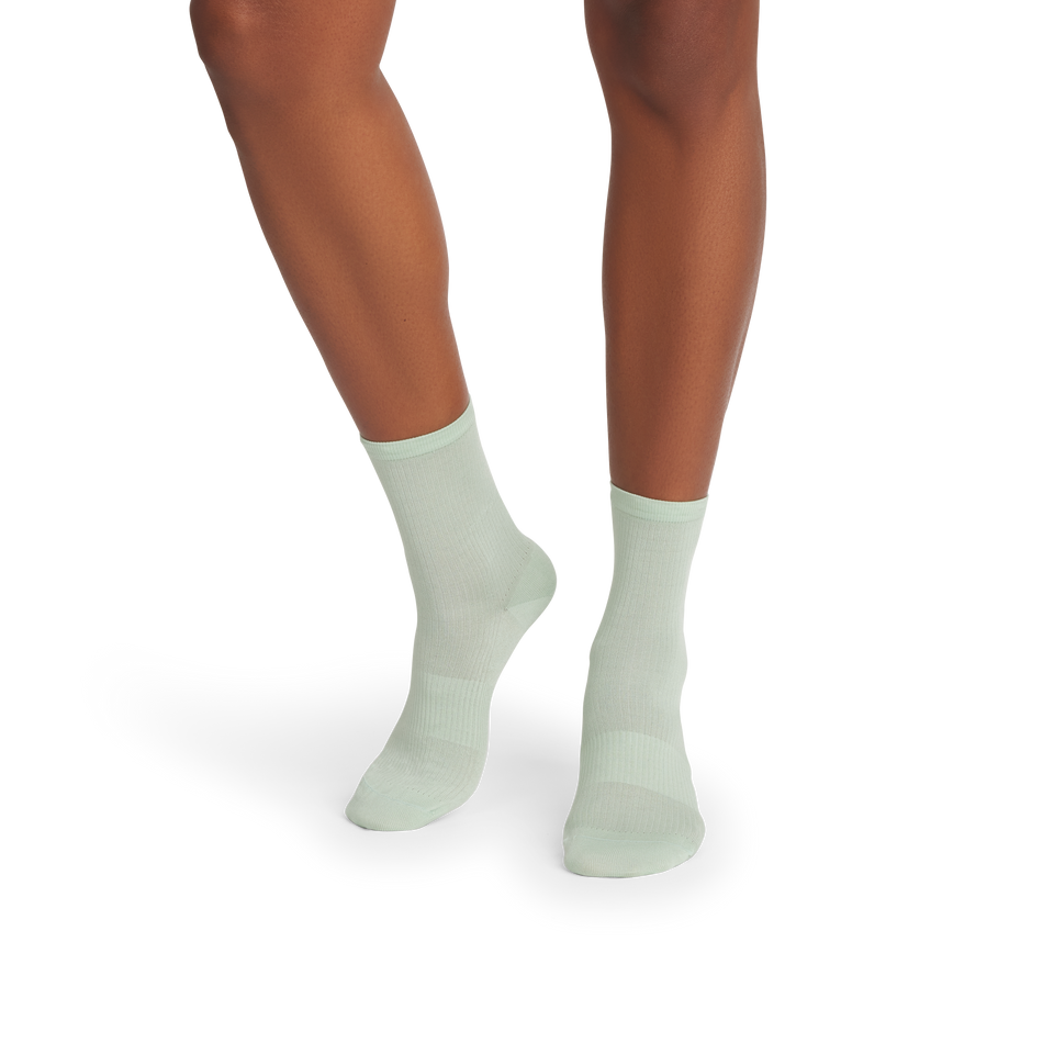 Women's Featherweight Rib Half Calf Socks - mint foam WO1 [8593]
