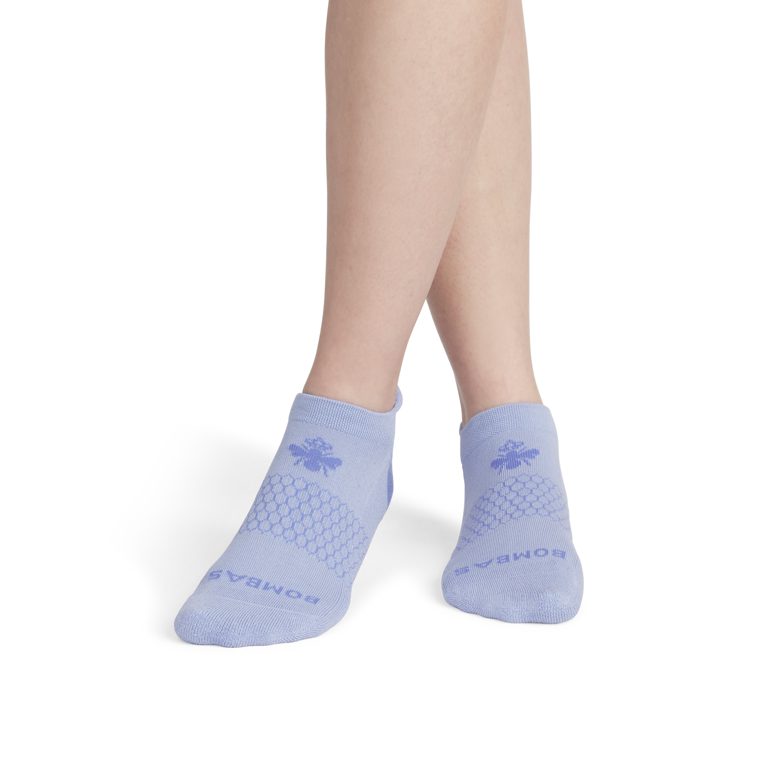 Solids Contrast Heel Ankle Socks - Dawn Blue / Perisky YO1 [8613]
