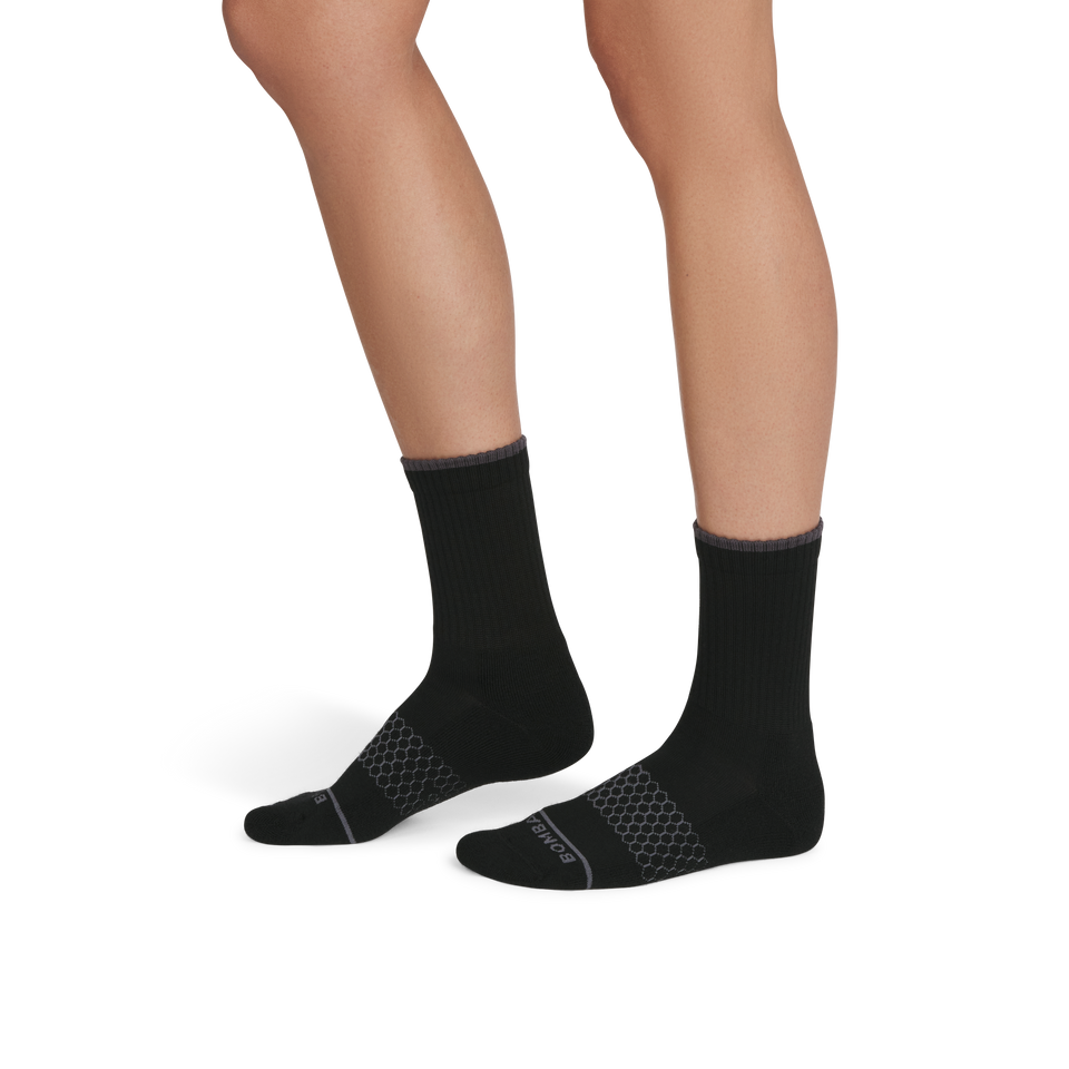Merino Wool Blend Half Calf - black WO1 [8624]