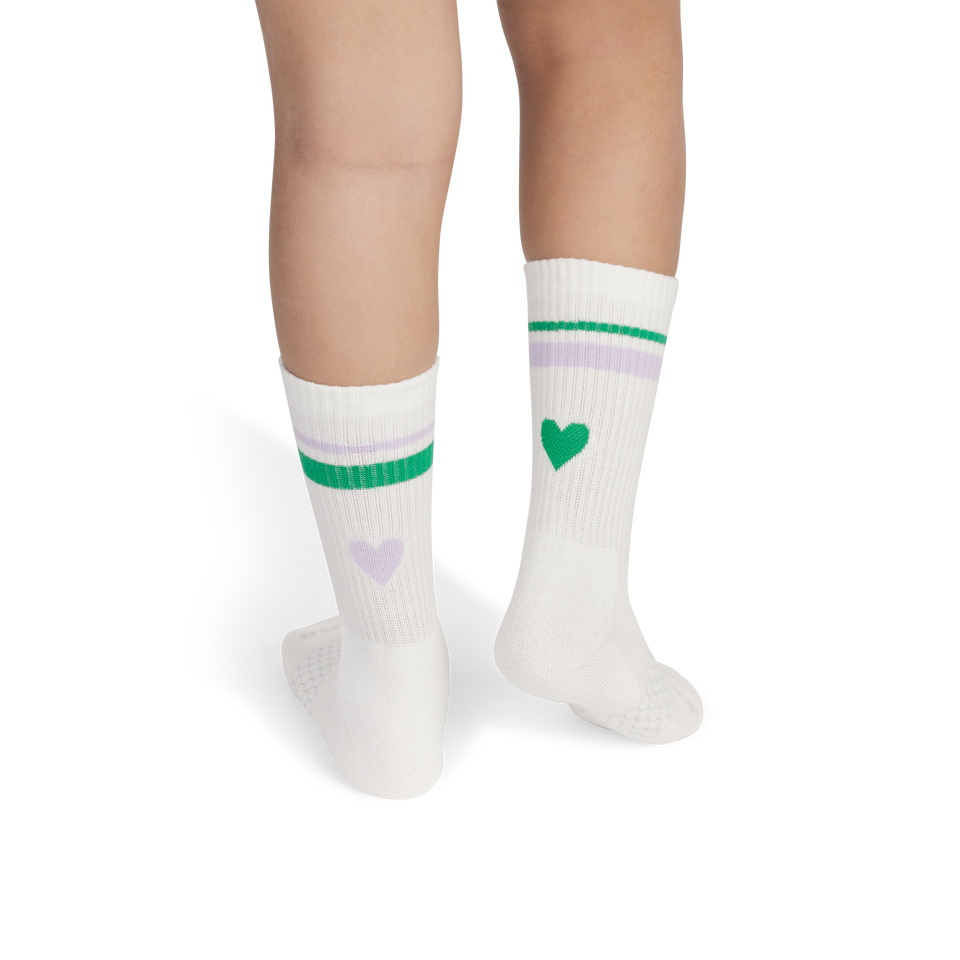 Valentine's Calf Socks - Soft White / Jungle YO1 [8648]