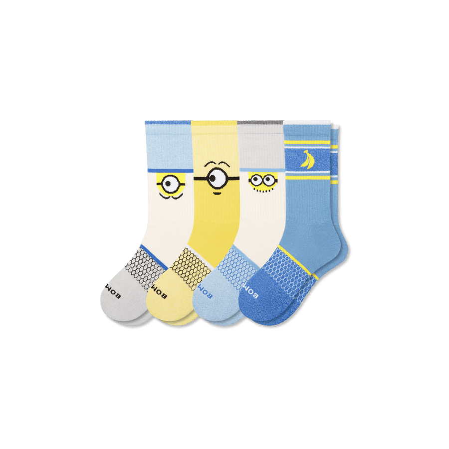 Minions Calf Sock 4-Pack - Run Crew Rotation