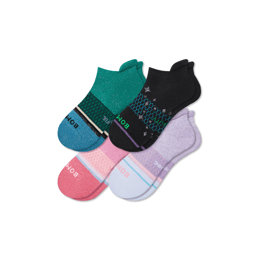 Youth Wicked X Bombas Ankle Sock 4-Pack - Classic Office Wear