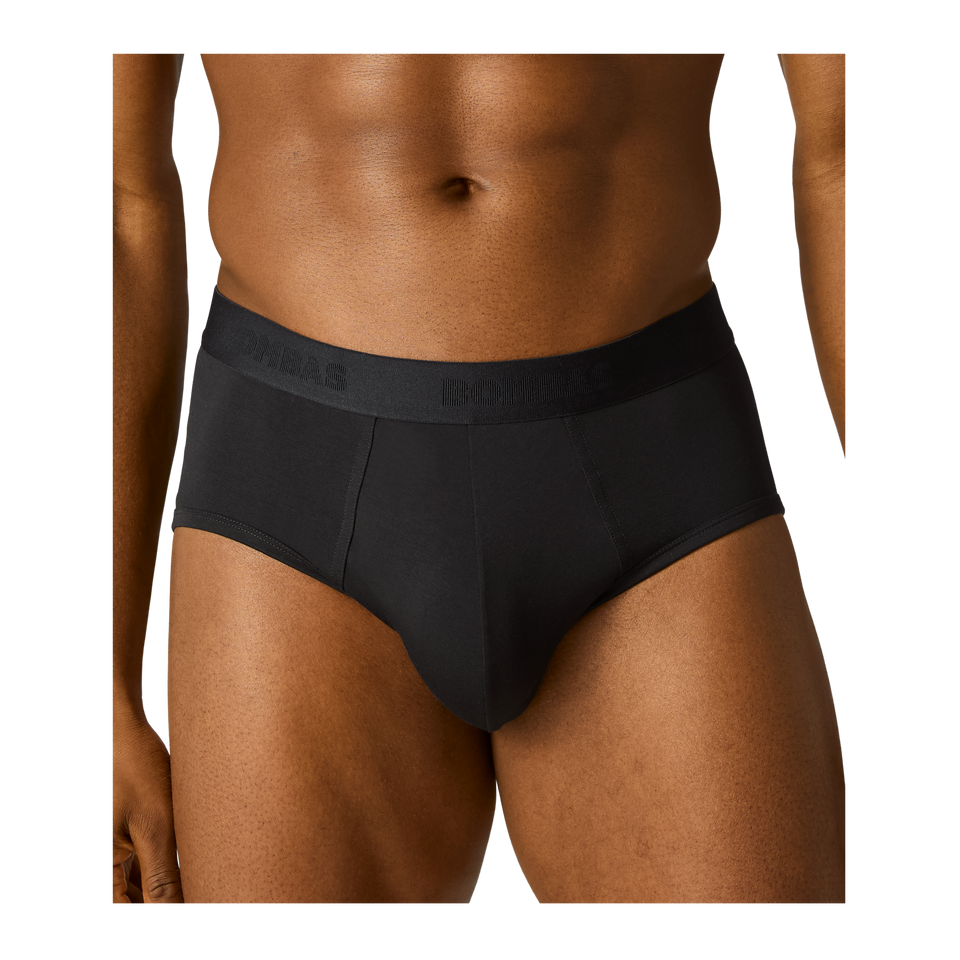 Cotton Modal Blend Brief - Black MO1 [8817]