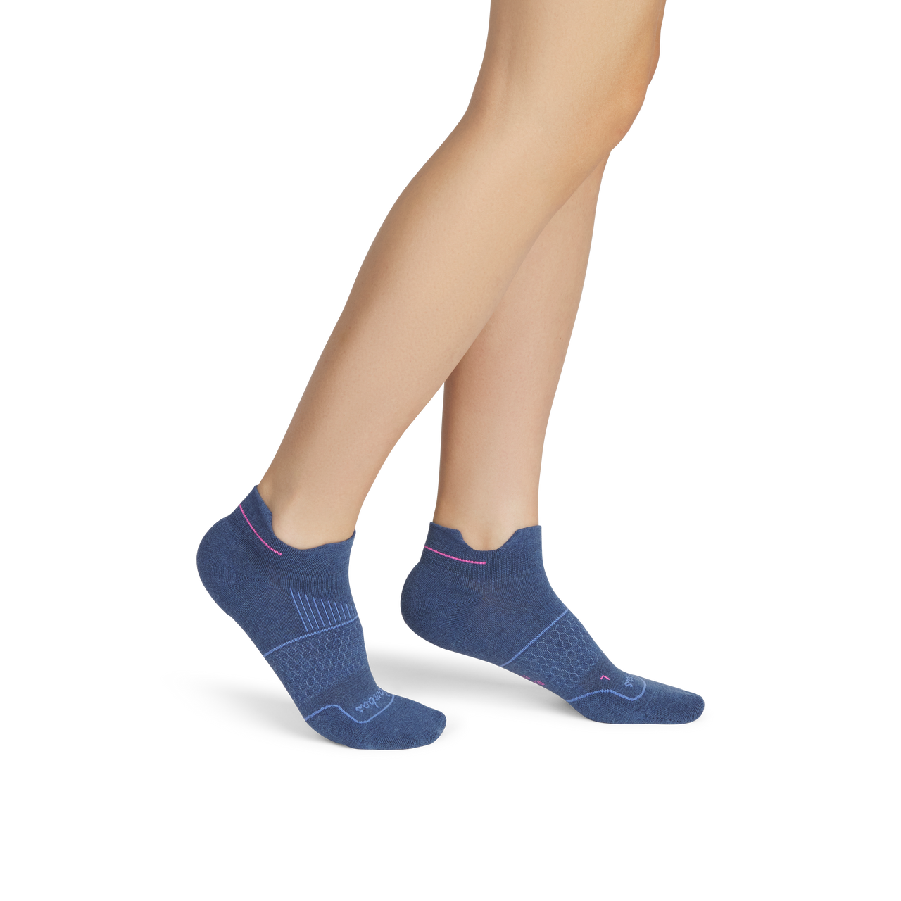 Running Ankle Socks - Tidal Navy Heather WO1 [8846]