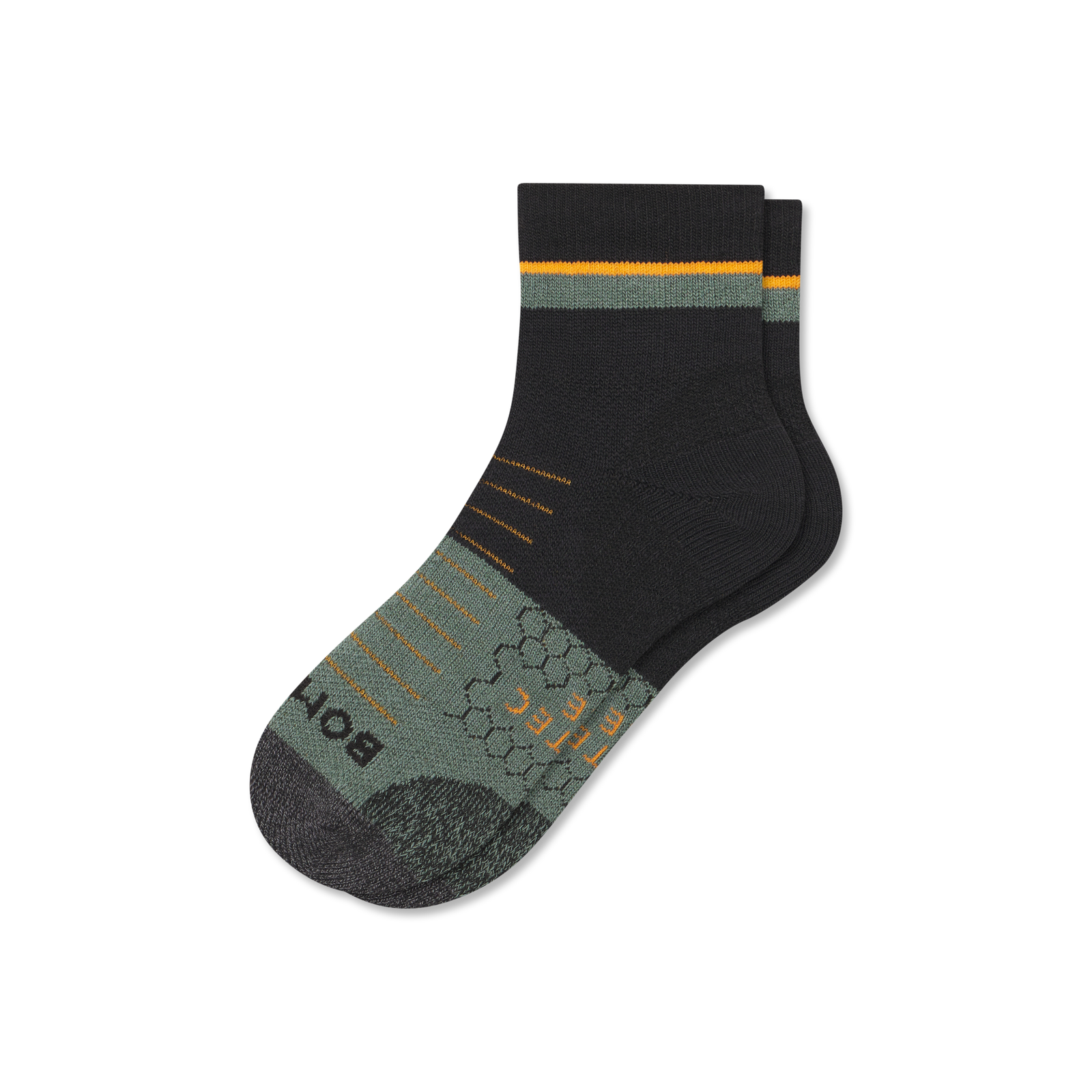 Hiking Quarter Socks - Black L [8875]