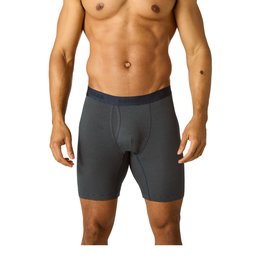 Men's Cotton Modal Blend Long Boxer Brief 8" - Daily Layer Wear