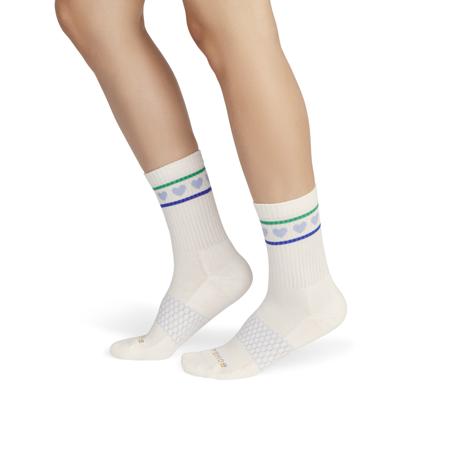 Pride Half Calf Socks - soft white dawn blue WO1 [8973]