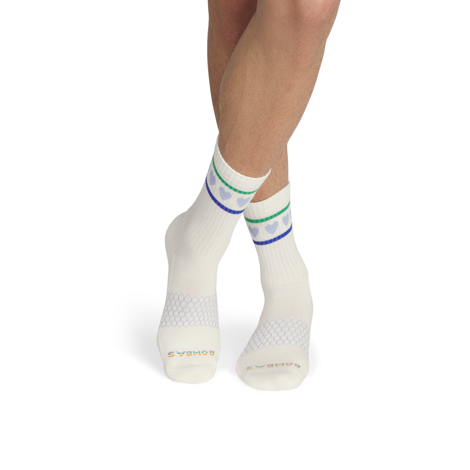 Pride Half Calf Socks - soft white dawn blue MO3 [8973]