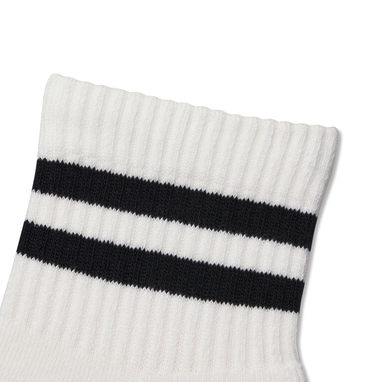 Quarter Socks - soft white black Detail [9006]