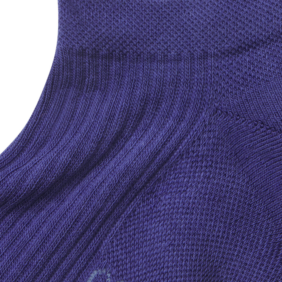 Modern Rib Ankle Socks - indigo Detail [9034]