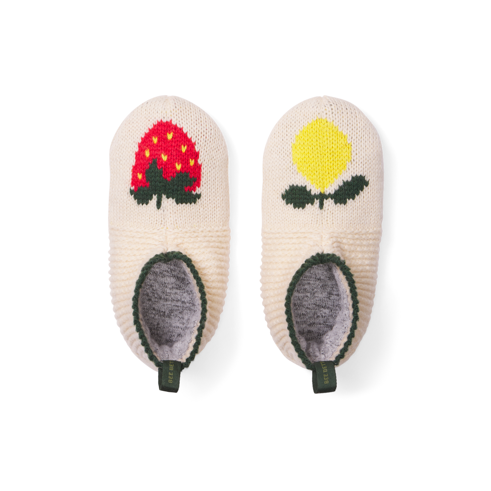 Toddler Patterned Gripper Slipper - Strawberry Lemonade L [9069]