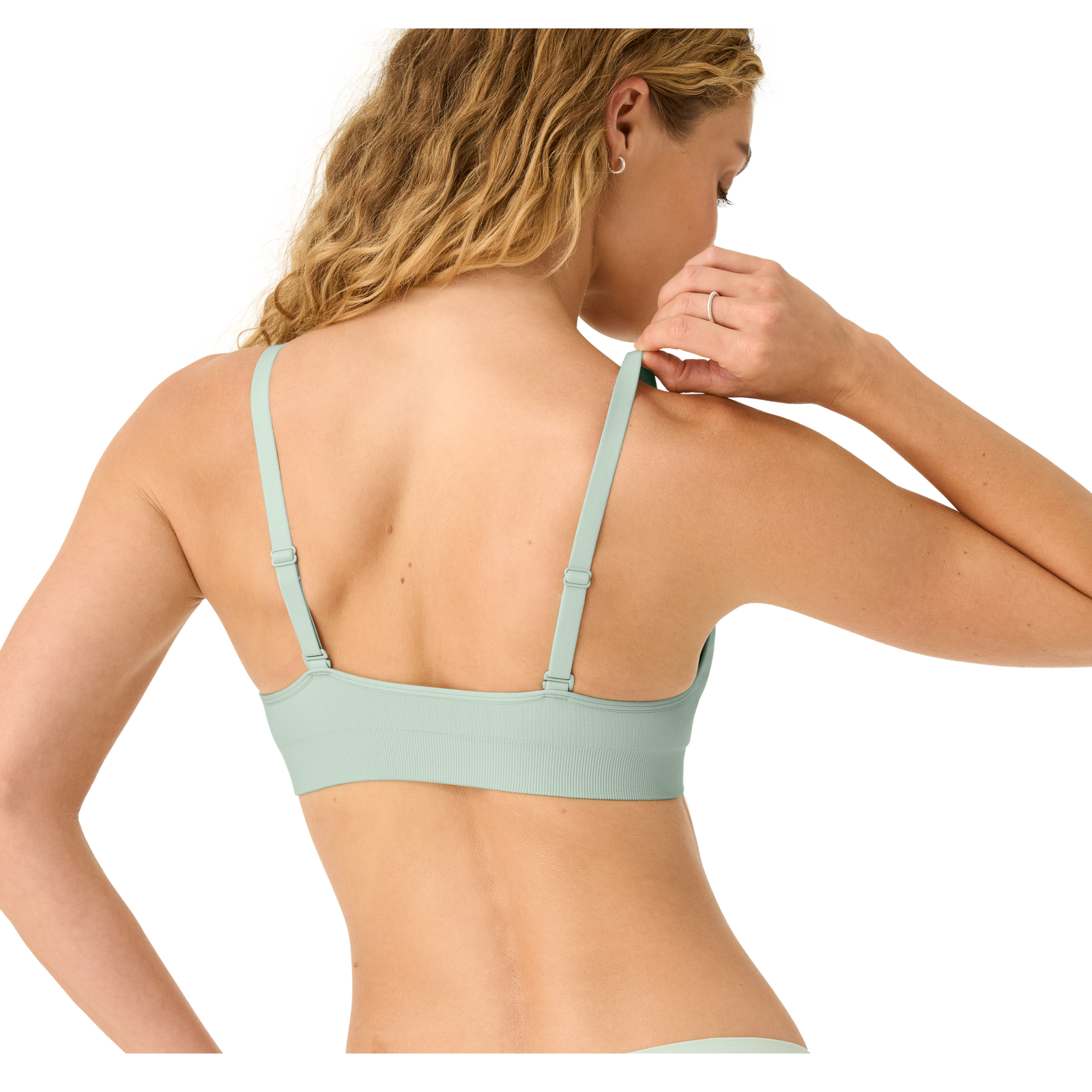Women's Seamless Triangle Bralette - Mint Foam WO2 [9112]