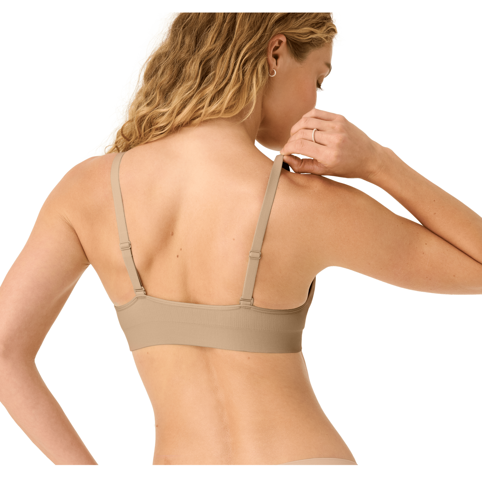 Women's Seamless Triangle Bralette - Sahara Sand WO2 [9112]