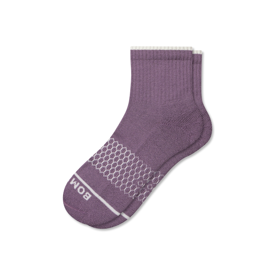 Women's Merino Wool Blend Quarter Socks - Classic Recovery Support