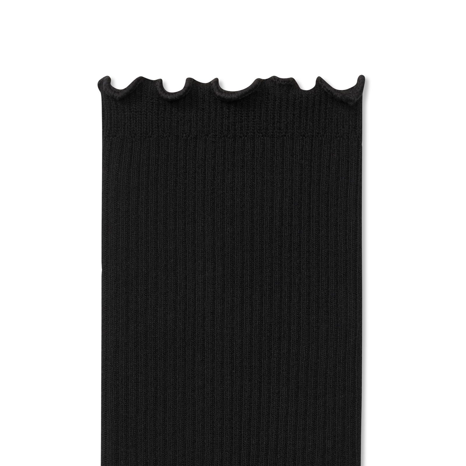 Ruffle Rib Half Calf - Black Detail [9285]