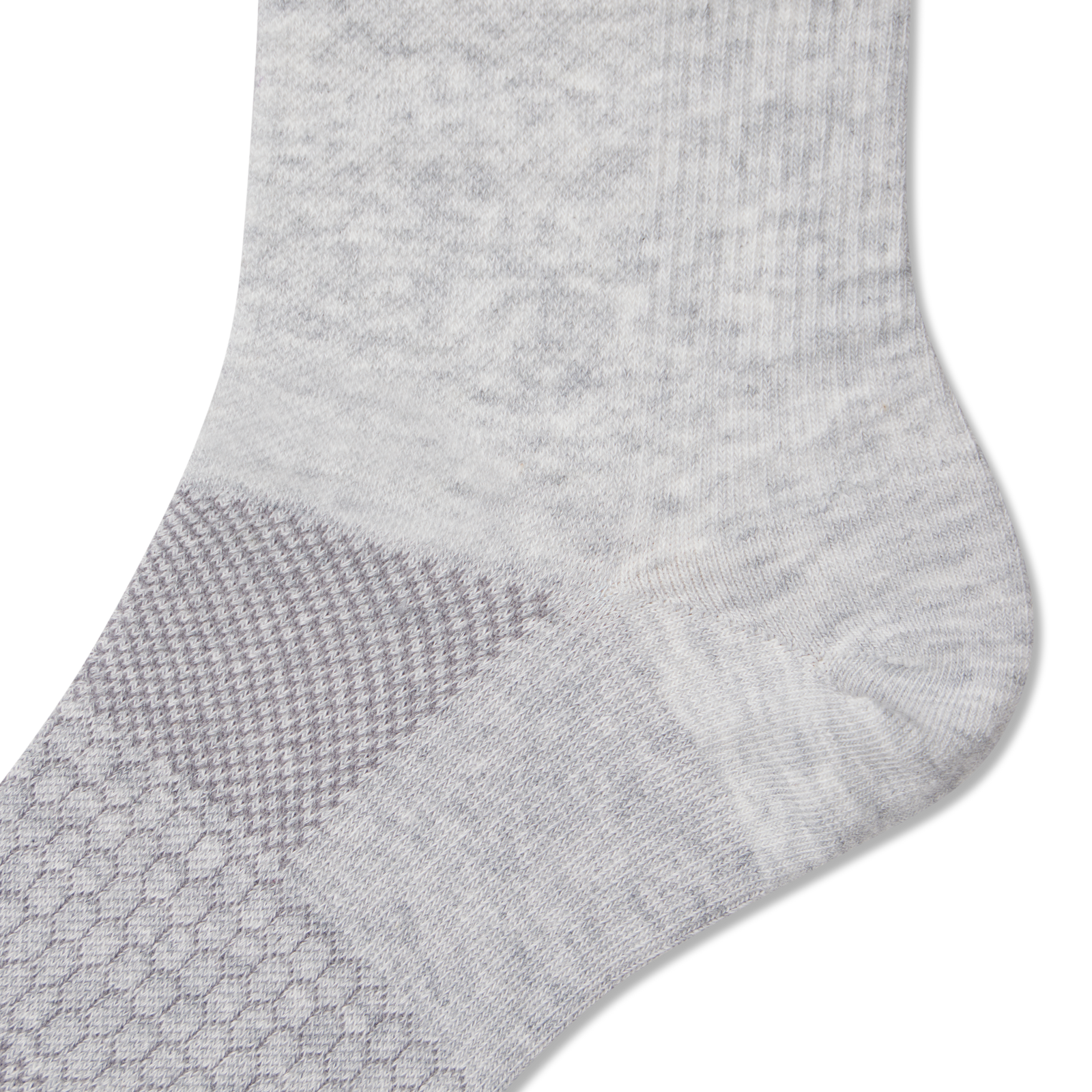 Lightweight Athletic Half Calf - Light Grey Heather Detail [9625]
