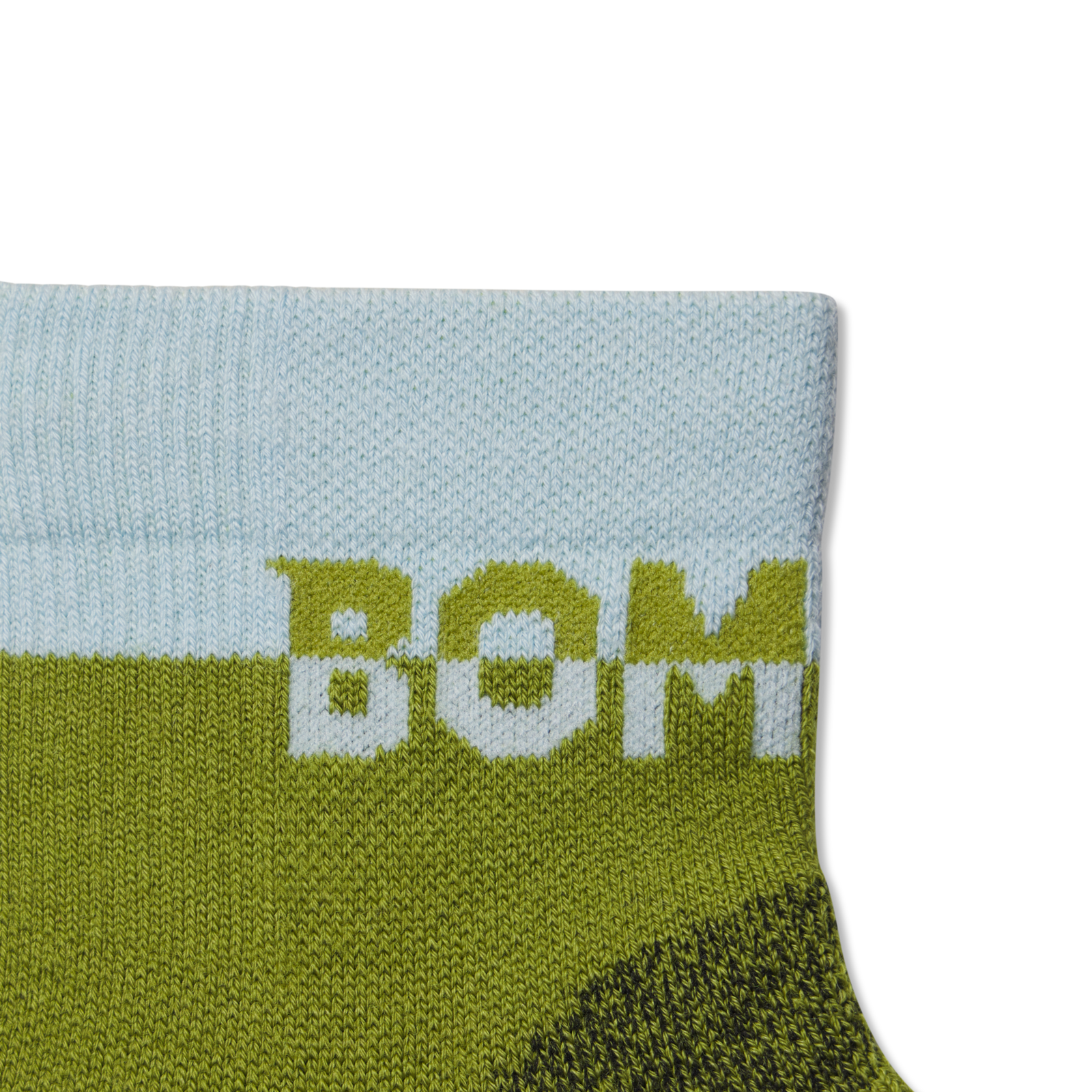 Merino Wool Blend Hiking Quarter Socks - olive twist Detail [9718]