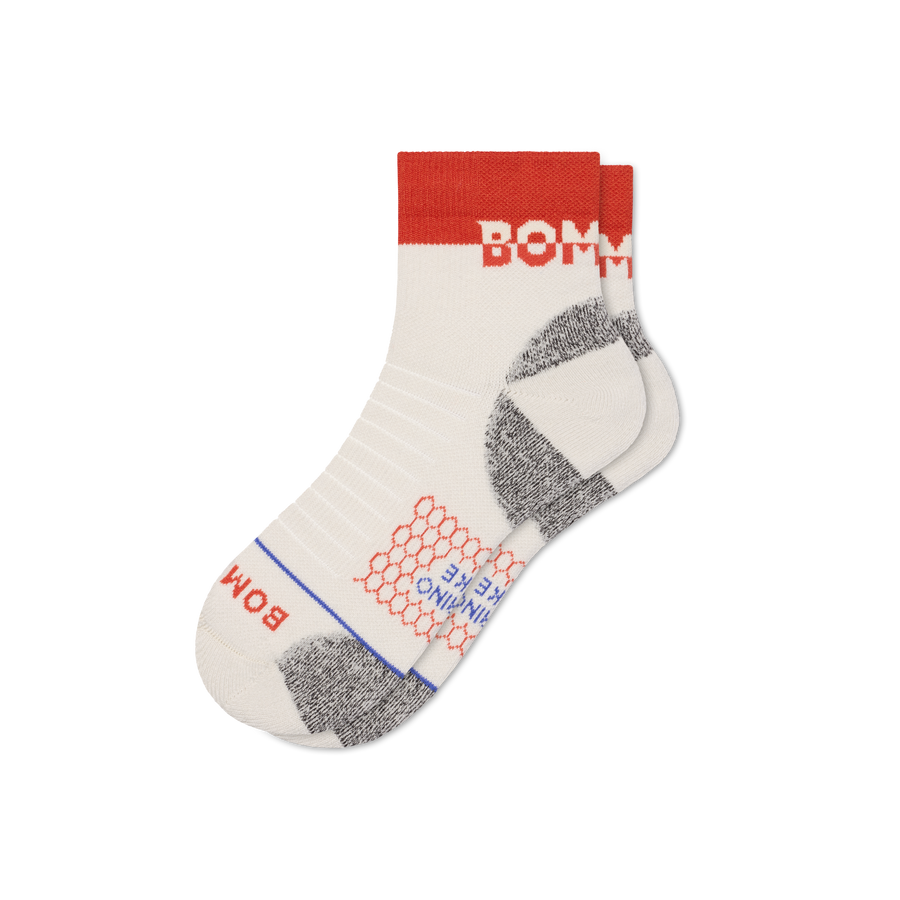 Women's Merino Wool Blend Hiking Quarter Socks - Cushion School Comfort