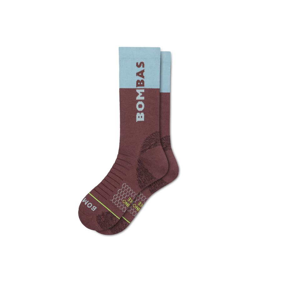 Men's Merino Wool Blend Hiking Calf Socks - Modern School Support