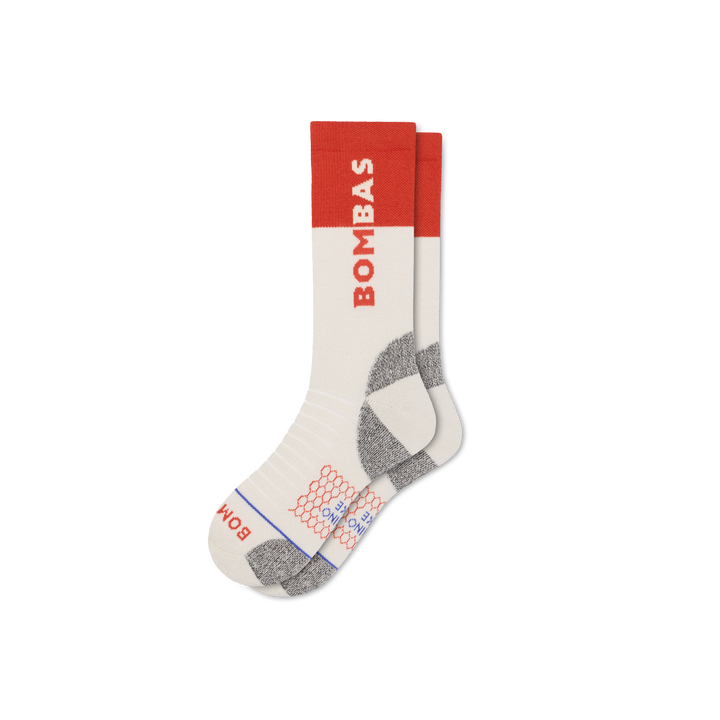 Merino Wool Blend Hiking Calf Socks - vintage linen L [9719]