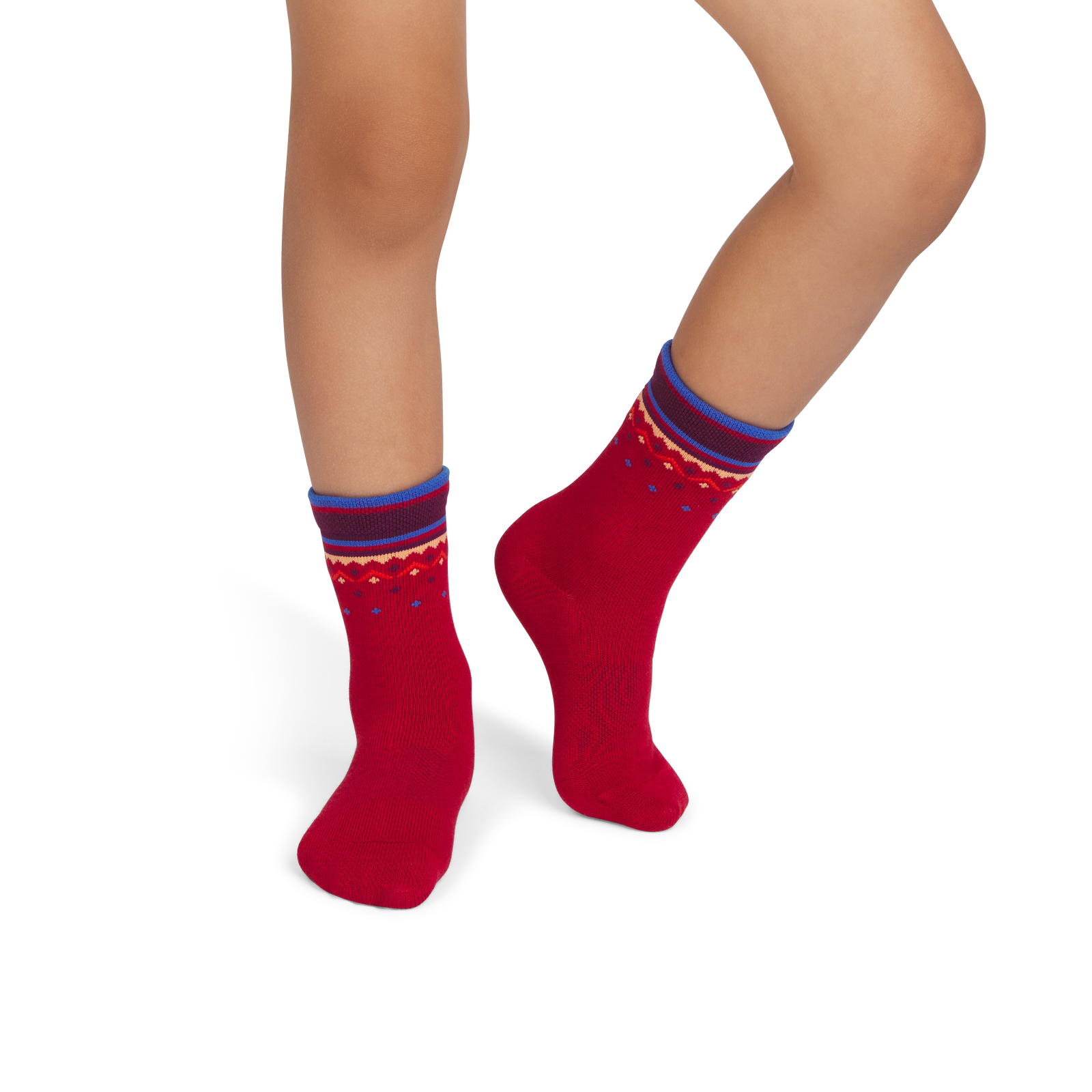 Toddler Lightweight Calf Socks - heritage red JO1 [9734]