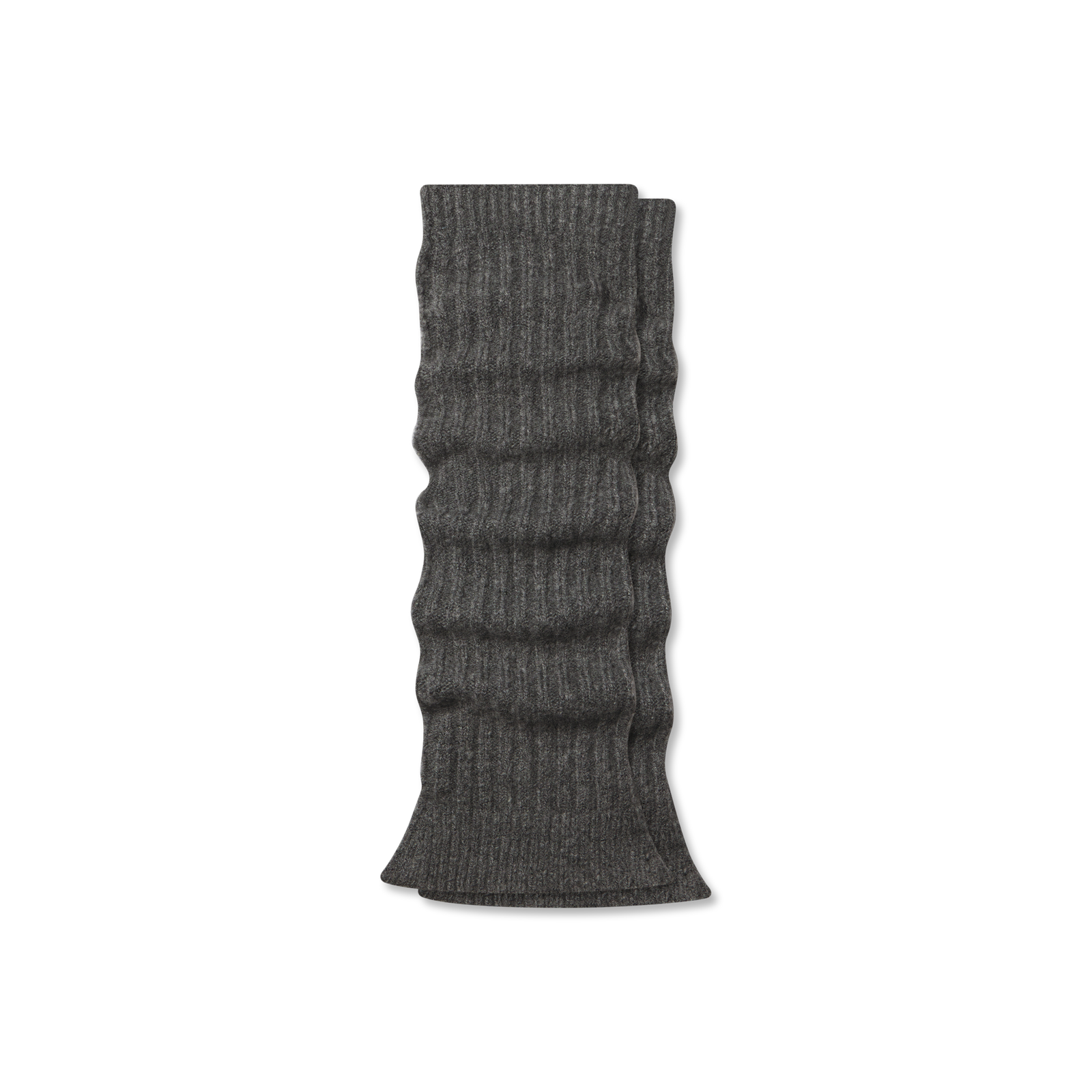 Women’s Ribbed Leg Warmers - Medium Grey Heather L [9736]