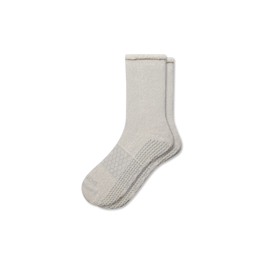 Men’s Roll-Top Merino Blend Gripper House Sock - Easy Ankle Move