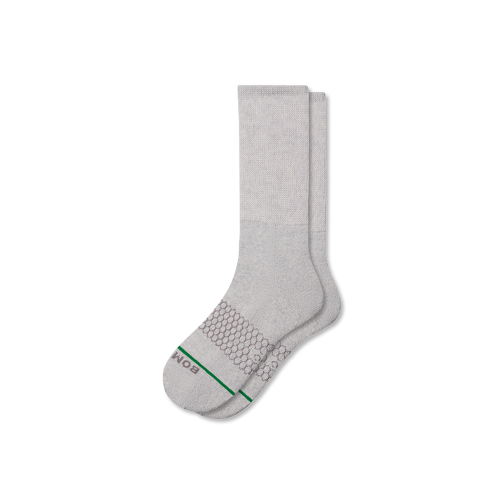 Merino Wool Blend Ultra Stretch Calf Socks - Misty Cloud Heather L [9812]
