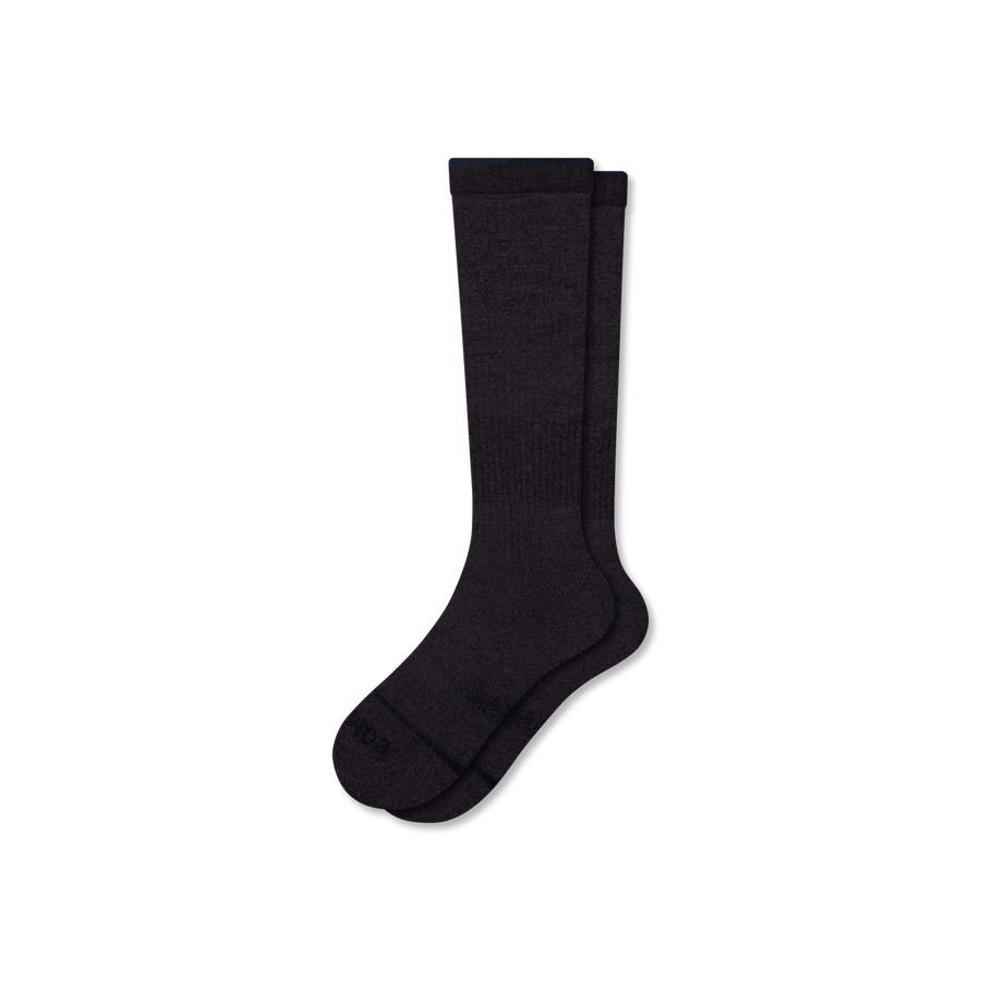 Men's Merino Wool Blend Everyday Compression Knee High Socks (15-20mmHg) - Flex Warmup Flow