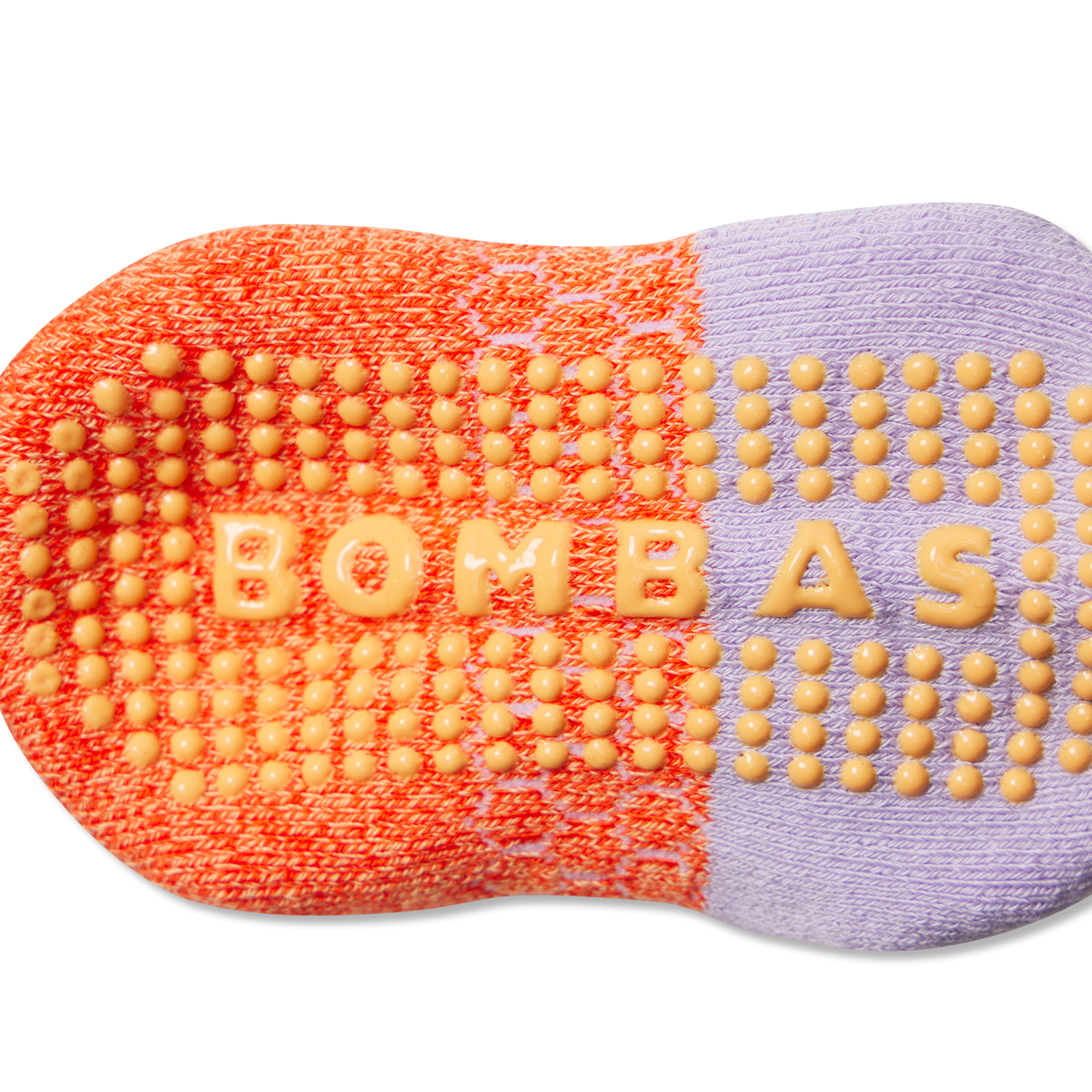 Toddler Gripper Ankle Socks - Bright Cantaloupe Detail