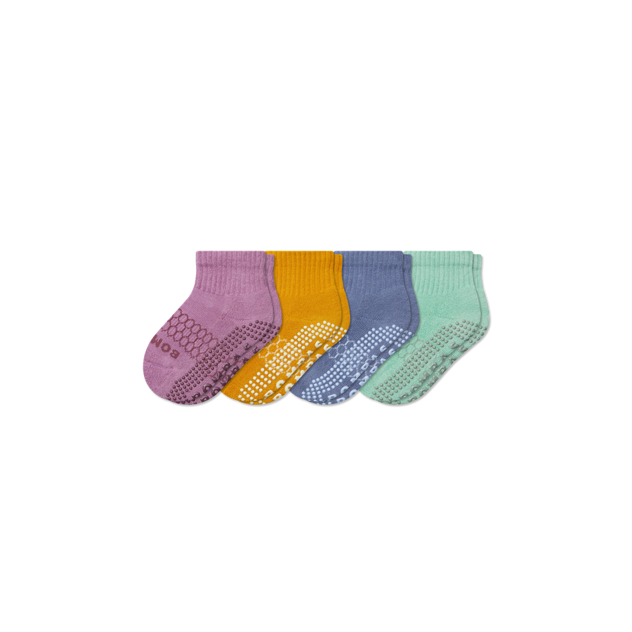 Toddler Solids Gripper Calf Sock 4-Pack - Studio Recovery Wear