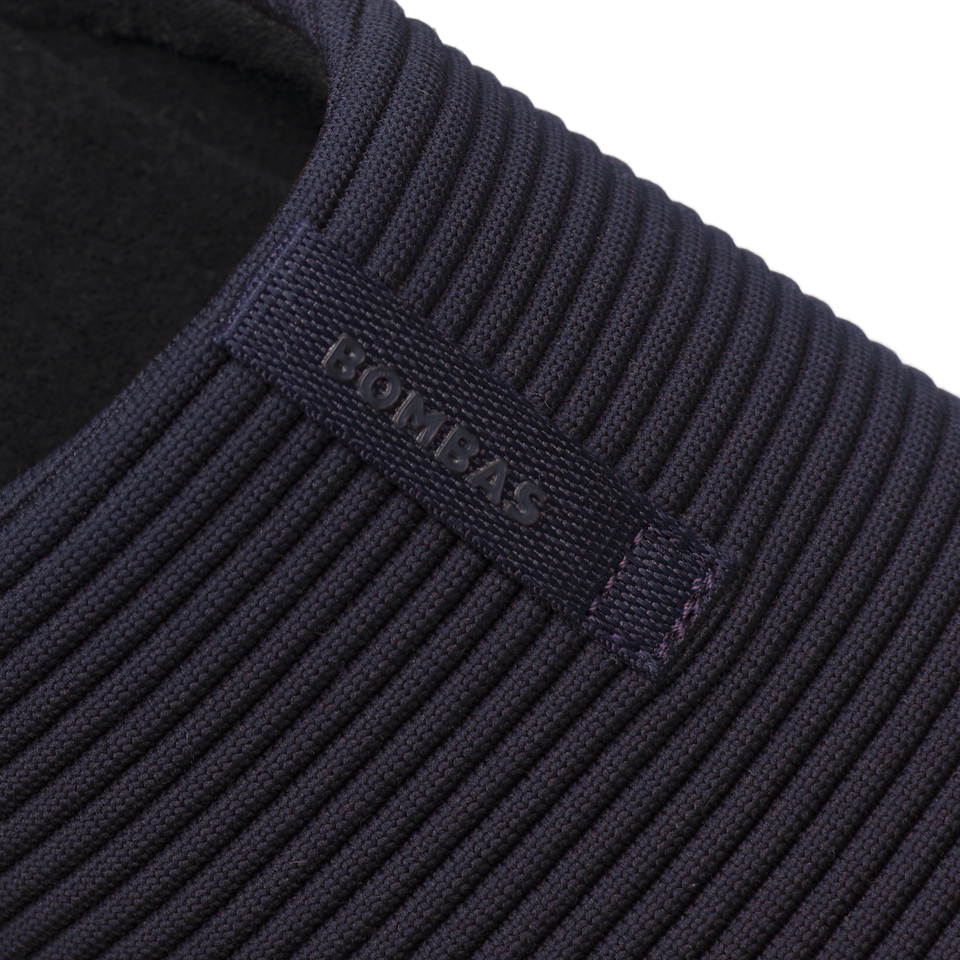 Men's Knit House Slipper - Midnight Navy Detail [9895]