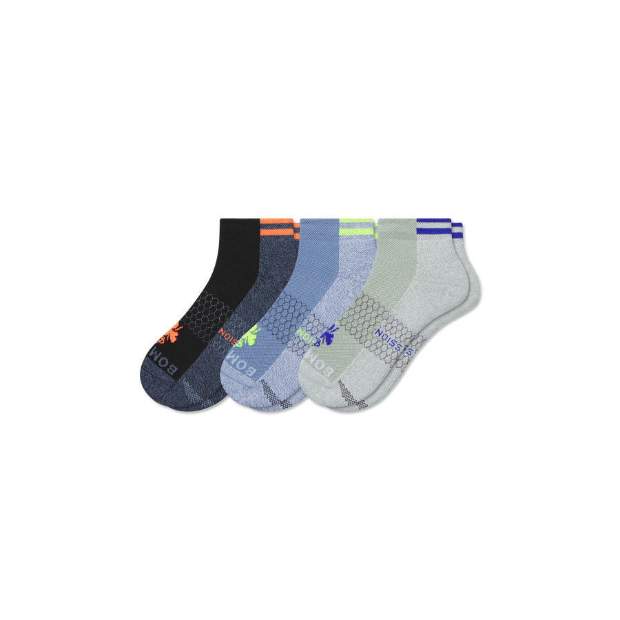 Men's Performance Compression Ankle Sock 3-Pack - Court Race Hold