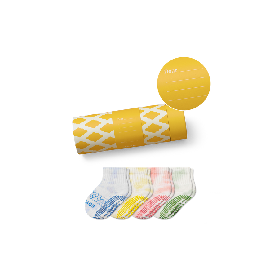 Toddler Celebration Gripper Calf Sock 4-Pack Gift Box - Utility Home Setup