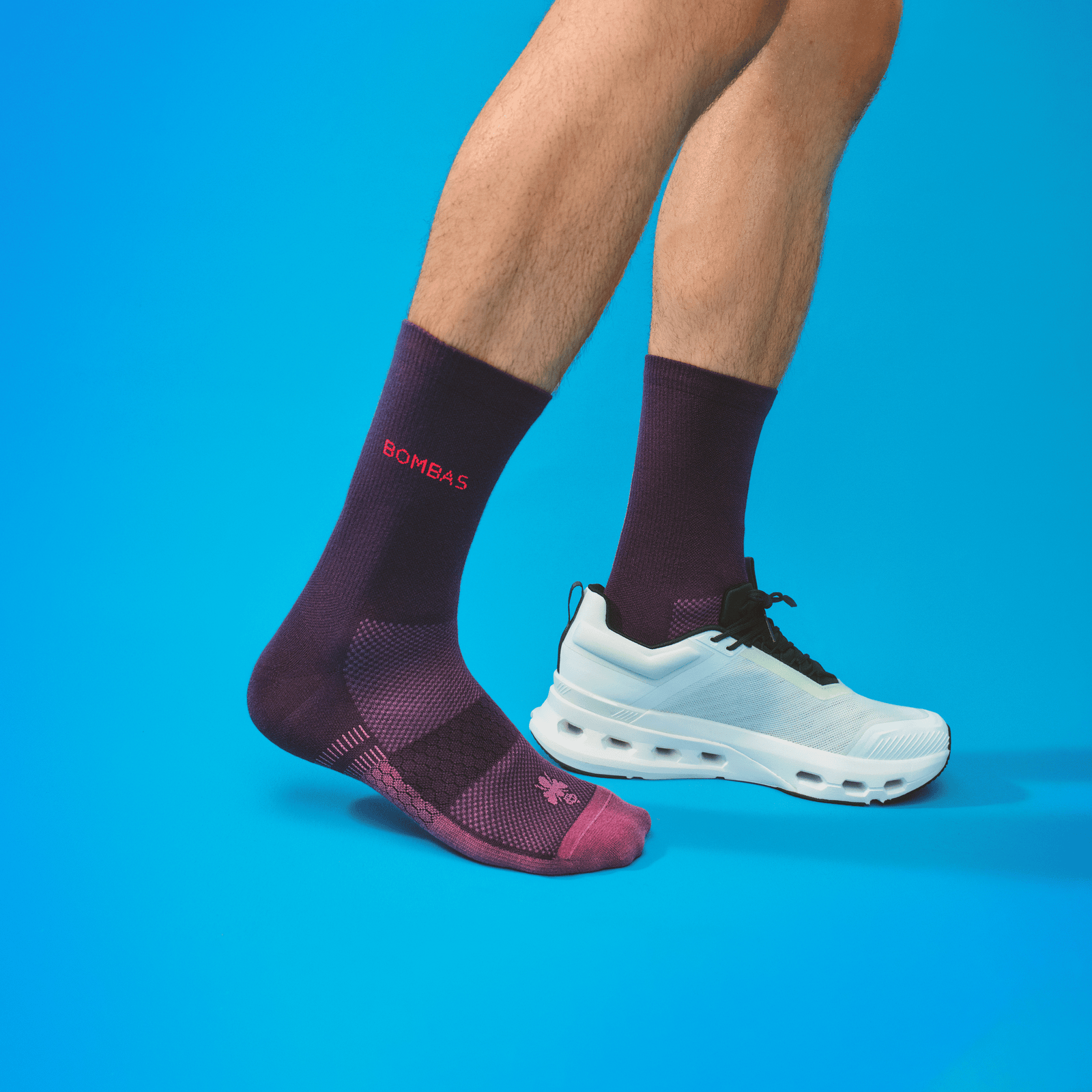 Lightweight Athletic Half Calf Socks - Purple Plum MO [8579] [Lifestyle]