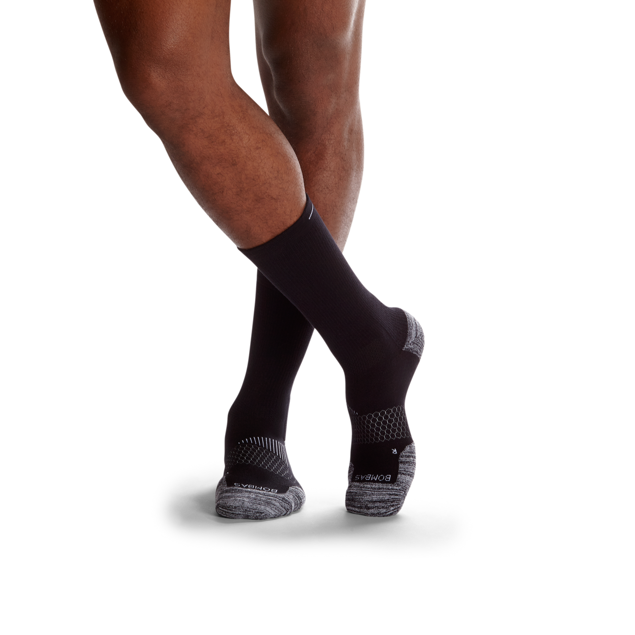 Men's Running Calf Sock 6-Pack - black-bee - 24