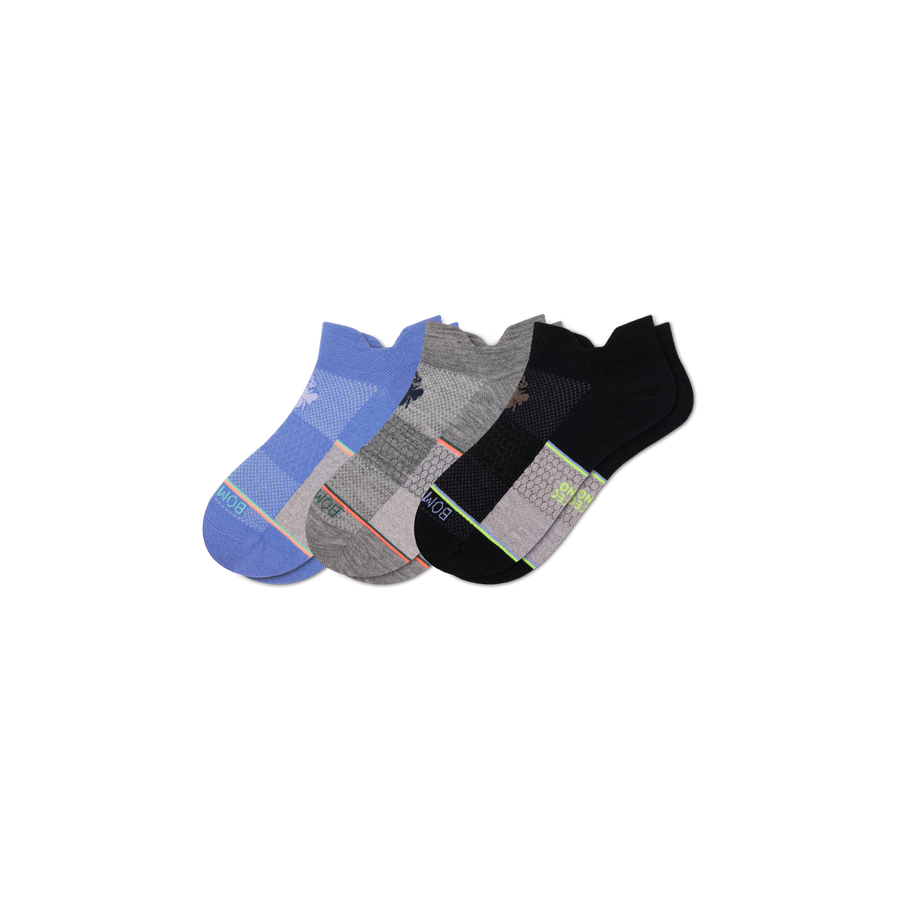 Men's UltraLite Sport Merino Wool Blend Ankle Sock 3-Pack - Run Hike Cushion