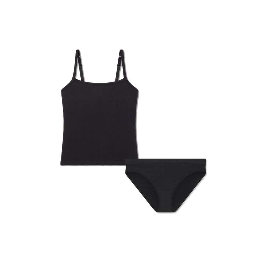 Women's Built-In Bra Seamless Cami + Bikini Pack - Easy Layer Shape