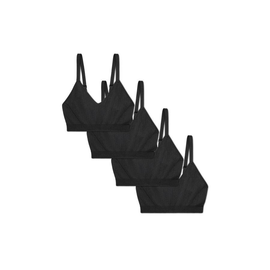 Women's Seamless Scoop Bralette 4-Pack - Classic Ease