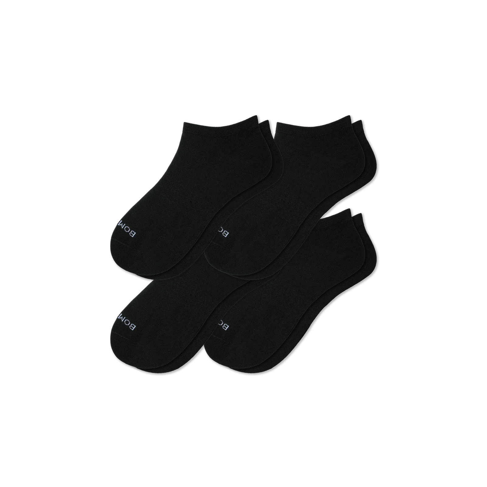 Women's Lightweight Ankle Sock 4-Pack Black L
