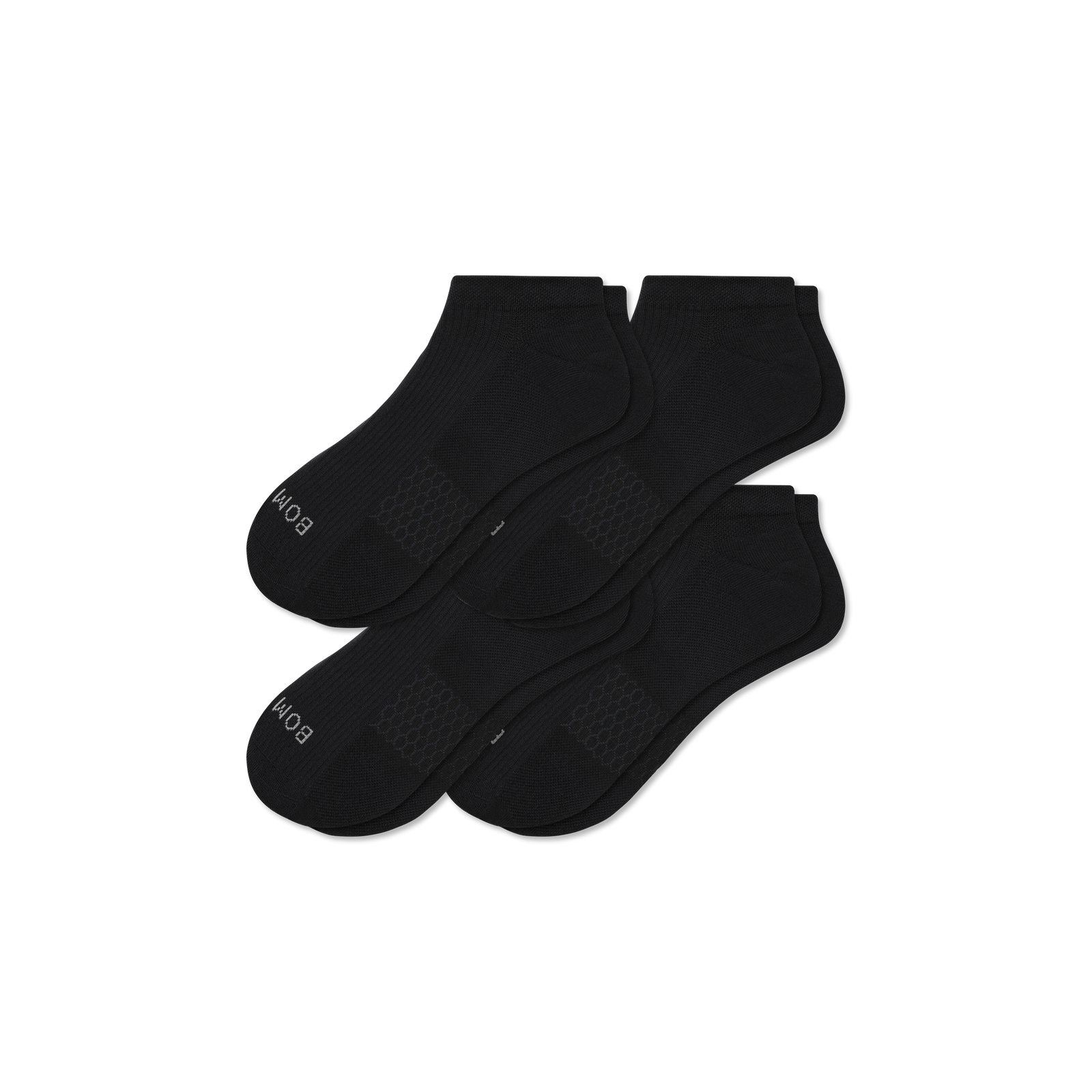 Modern Rib Ankle Sock 4-Pack - Black